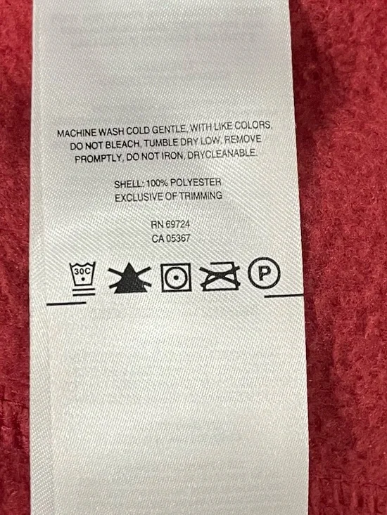 Columbia Men’s Navy and Red Zip-Up Fleece Pullover Size M - Picture 7 of 9